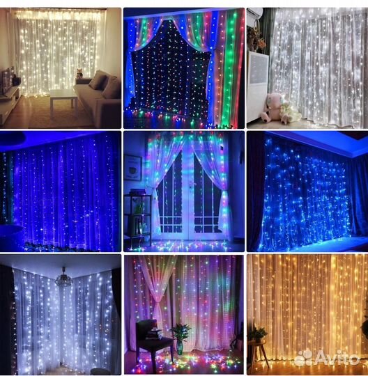 Гирлянда штора 3*2