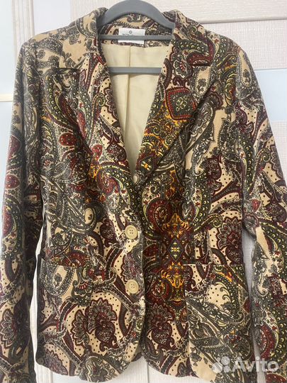 Пиджак бархатный 44 размер