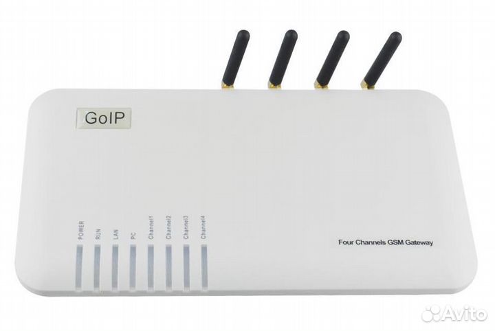 GoIP-4 GSM-шлюз / 4-и симкарты (новый в упаковке)