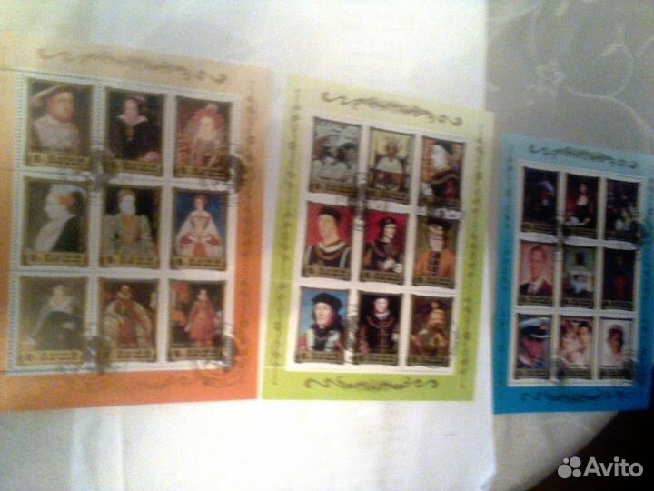 Искусство живопись.10 листов разных марок корея