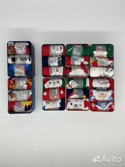 Новогодние носки подарочный набор