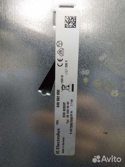 Варочная панель электрическая electrolux