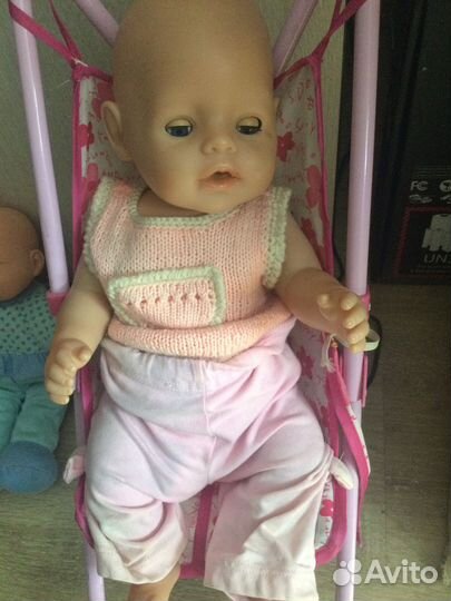 Пупс с коляской