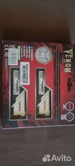Patriot Memory Viper Venom DDR5 5200 мгц 2x8 гб