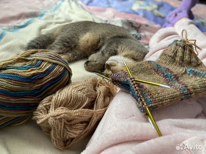 Носки шерстяные вязаные, новые