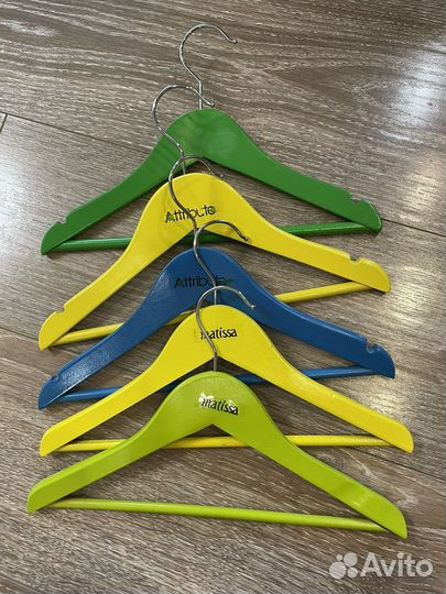 Вешалки плечики детские деревянные