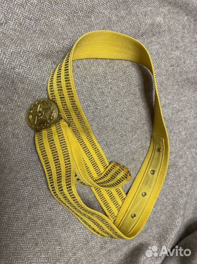 Желтый парадный офицерский ремень времен СССР