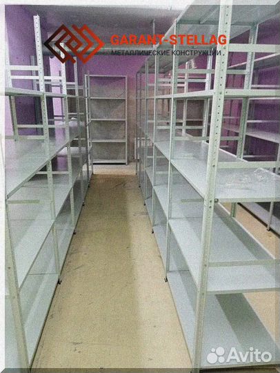 Стальной стеллаж подходит для всего