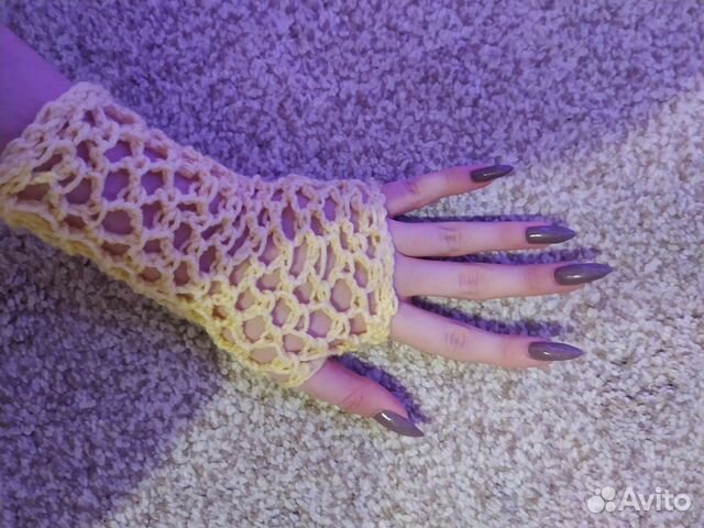 Митенки вязаные