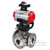 Кран шаровой DN.ru BV3232P(4pc) -FP-3WL-F-ISO-H Ду100 Ру16 полнопроходной, фланцевый, нержавеющая ст