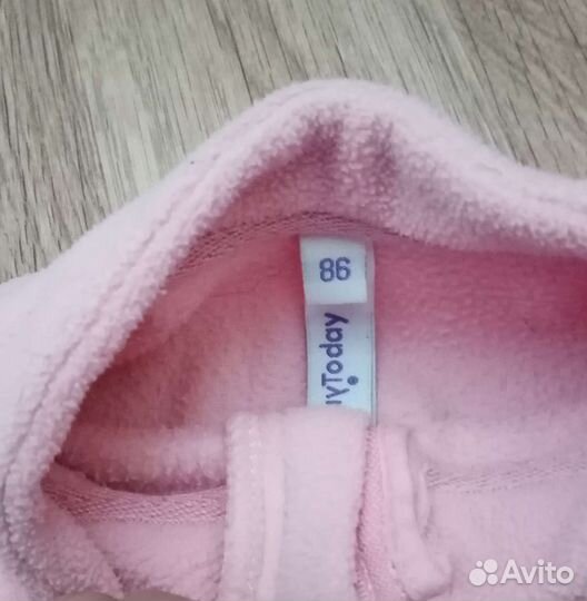 Флисовая поддева размер 86