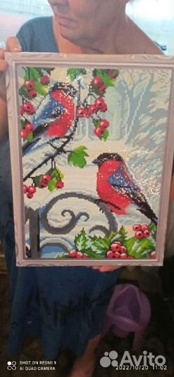 Продам картину из кристаллов. Размер 30*40