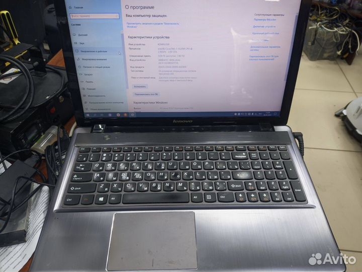 Ноутбук lenovo Проц: i7-3520M, озу: 8 гб