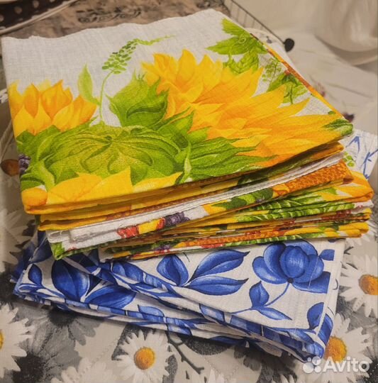 Кухонные вафельные полотенца новые