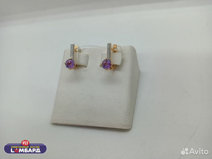 Золотые серьги 585