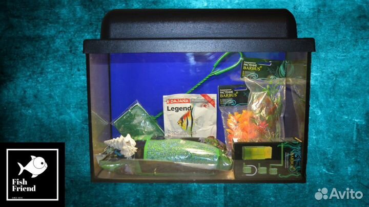 Аквариум 10 литров новый комплект