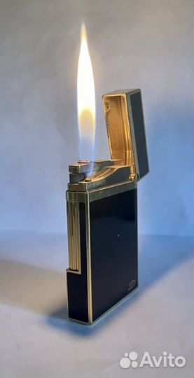 Зажигалка Dupont Ligne 2 Black & Gold