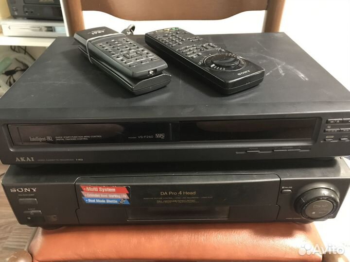 Видеомагнитофоны sony SLV-X711 akai VS-F260