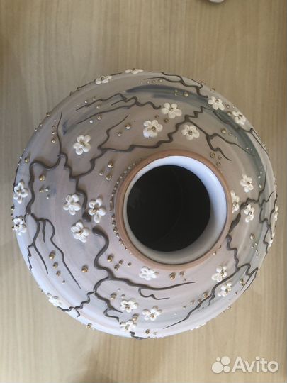 Ваза из гипса декоративная для интерьера