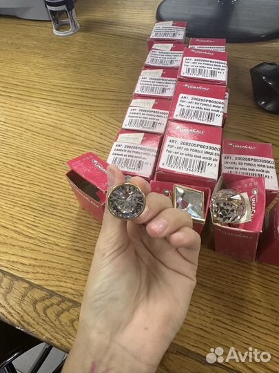 Мебельные ручки linea cali swarovski