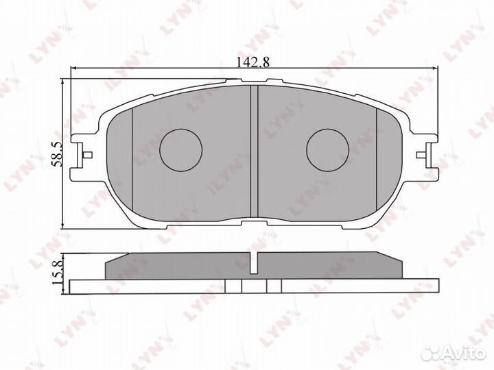 Колодки тормозные дисковые перед