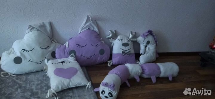 Новые:кукла, бортики в кроватку