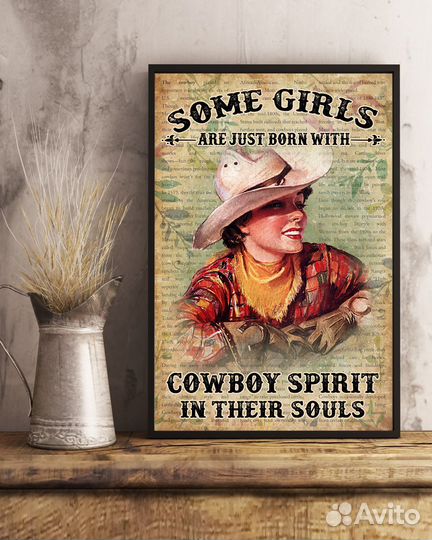 Постер #37-1053 Ковбои и ранчо