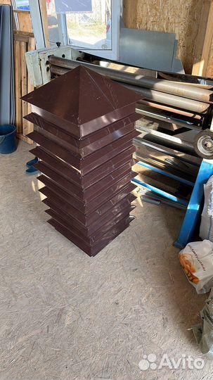 Колпак на столбы забора