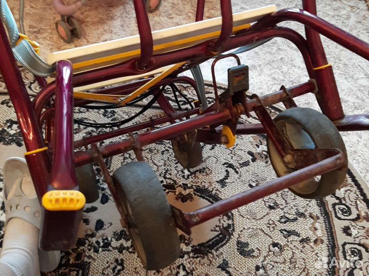 Детские санки коляска с колесами