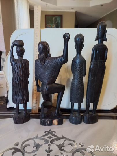 Статуэтка черное дерево Африка разные