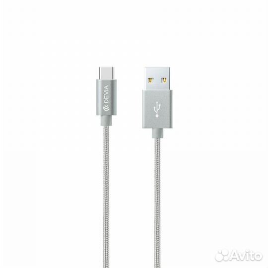 Кабель Lightning MFi Devia Fashion - Silver (1.2M