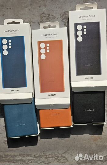 Чехол Leather Case для Samsung galaxy s22 ultra