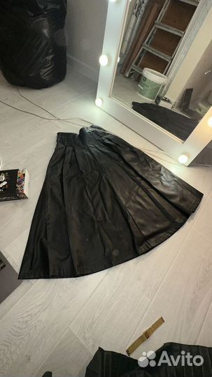 Кожаная юбка