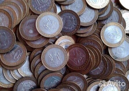 Монеты 10-рублевые бим