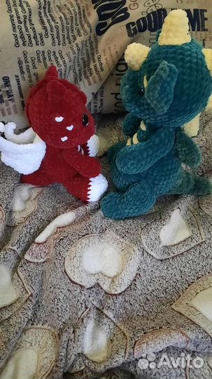 Вязаные дракончики