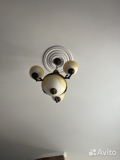Люстра потолочная бронза бу