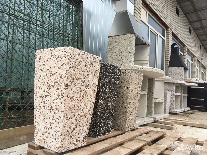 Вазон из мраморной крошки