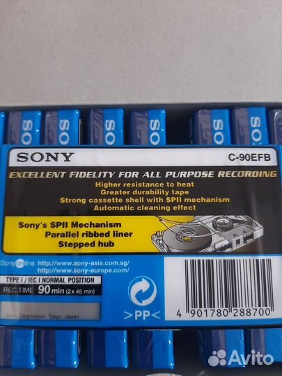 Аудиокассета sony EF-90