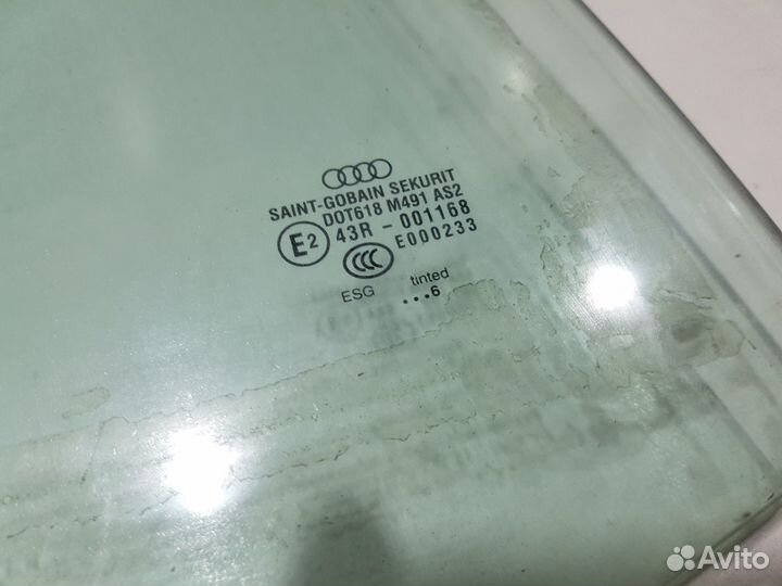 Стекло двери задней правой ауди а8 audi s8