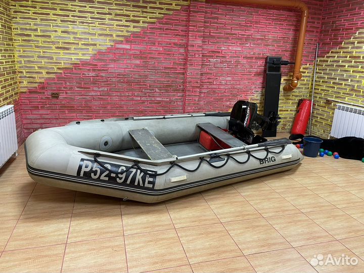 Продам лодку brig 330 с мотором mercury ME 15 M