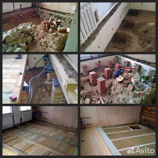 Подъем домов, замена венцов, замена полов