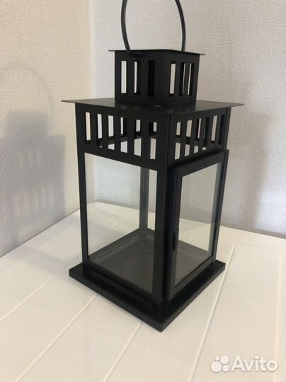 Фонарь икеа borrby для свечи