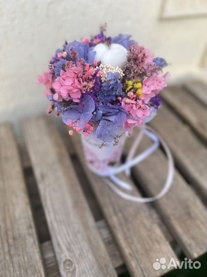 Мини букет из сухоцветов