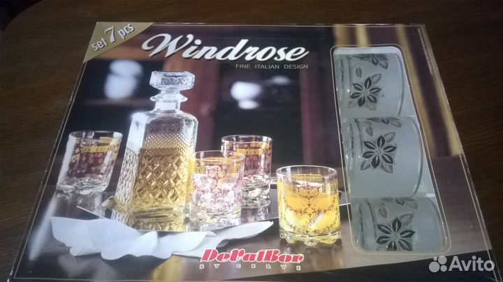Набор для виски. Стаканы д\напитков. Италия.Винтаж