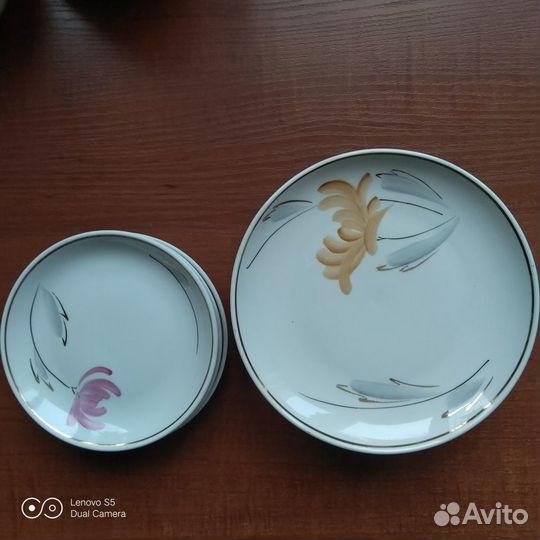 Кофейный сервиз и конфетница Рига PFF, винтаж