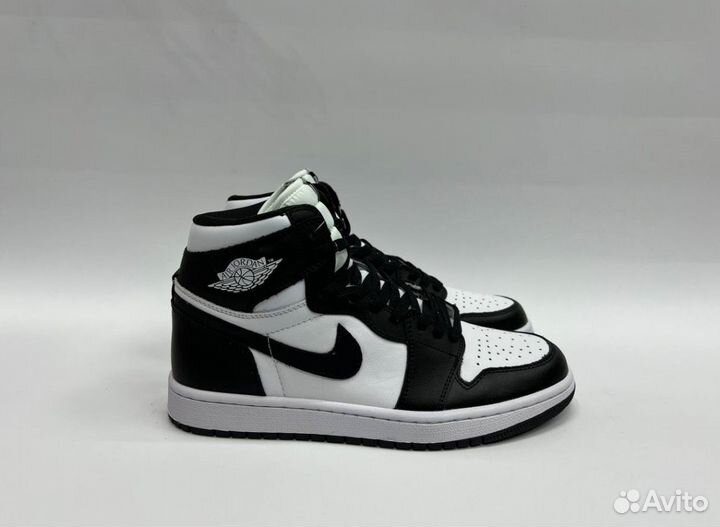 Кроссовки Nike Air Jordan 1 Black & White Люкс
