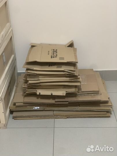 Коробки картонные бу и деревянные ящики