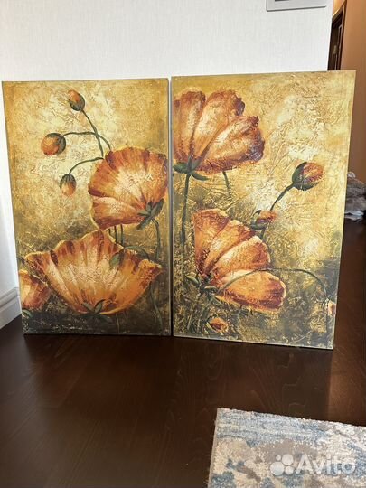 Картина маслом на холсте цветы