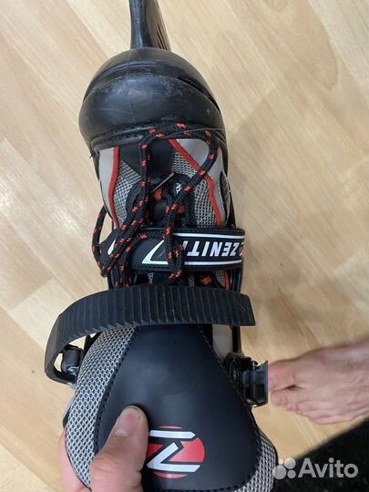 Коньки хоккейные Larsen zenith kids раздвиж.пласт