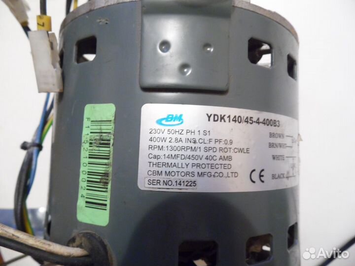 YDK140/45-4-400В3 мотор внешнего блока